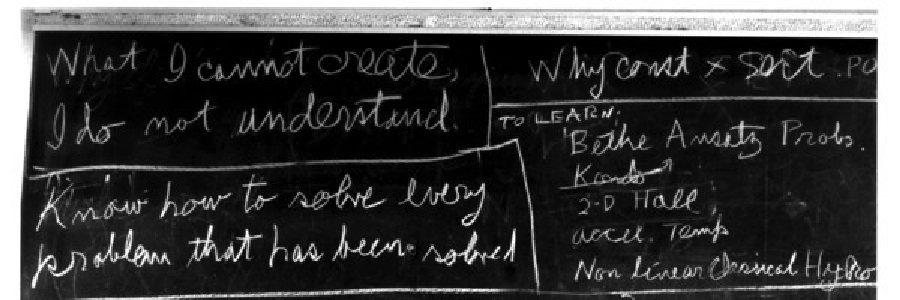 Feynman's Final Blackboard